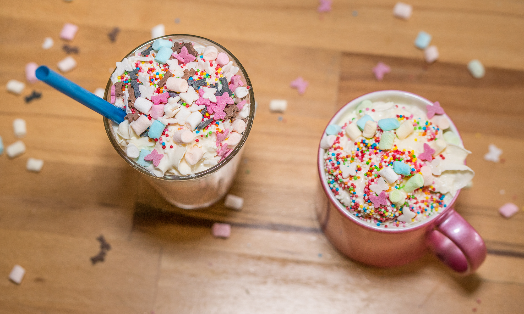 Rezept für Einhorn Latte